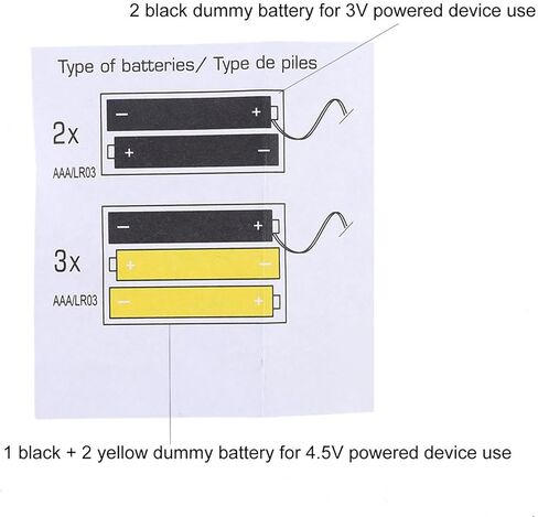 Battery Eliminators Power Supply Adapter for LED Lights, Electric Clock Fan Cameras Replacement Batteries Virtual Battery Virtual Battery in Saudi Arabia