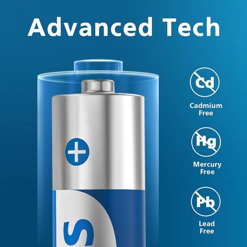 PHILIPS AAA Batteries 16 Pack Alkaline Triple A Battery 1.5V Ultra Long Lasting 3A Batteries-10-Year Shelf Life in Saudi Arabia