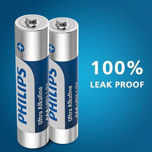 PHILIPS AAA Batteries 16 Pack Alkaline Triple A Battery 1.5V Ultra Long Lasting 3A Batteries-10-Year Shelf Life in Saudi Arabia