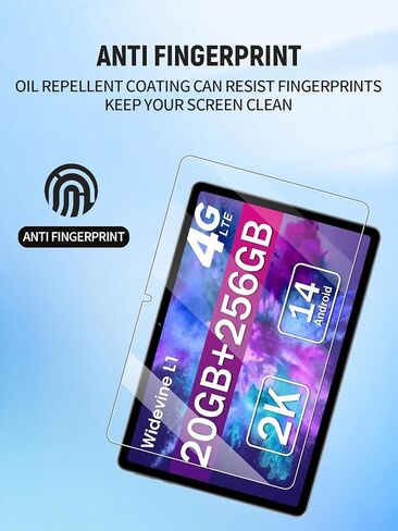 واقي شاشة لجهاز Azeyou F27 Android 14 Tablet مقاس 11.97 بوصة، طبقة من الزجاج المقوى المقاوم للخدش 9H سهل التركيب، بدون فقاعات، عبوتان in Saudi Arabia