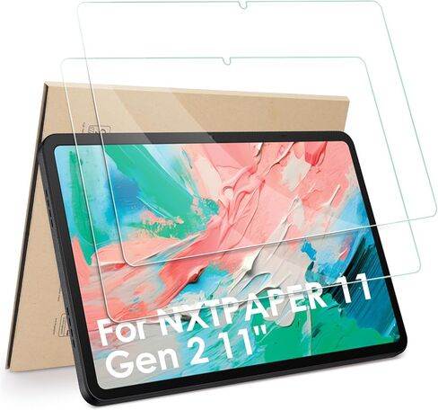 واقيات شاشة مكونة من قطعتين متوافقة مع TCL NXTPAPER 11 Gen 2 11 بوصة، زجاج مقسى [وضوح HD] [9 صلابة] [سهلة التركيب] in Saudi Arabia