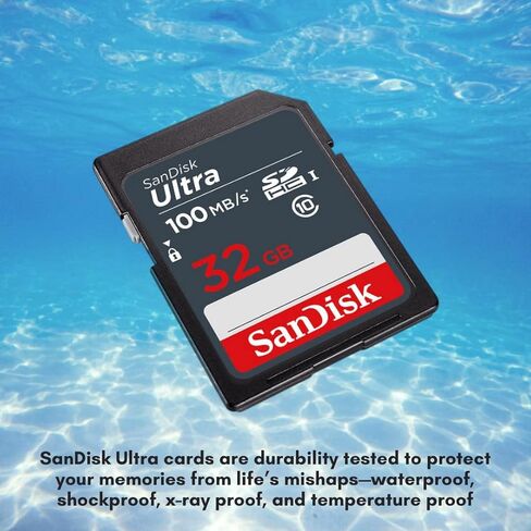 بطاقة ذاكرة SanDisk Ultra SDHC UHS-I سعة 32 جيجابايت (10 عبوات) مع قارئ بطاقات USB عالي السرعة (11 قطعة) in Kuwait