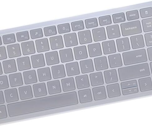 Keyboard Cover for Dell Pro Plus KM7120W & KB740 Keyboard, KM7120W Keyboard Cover Skin Protector- Clear in Saudi Arabia