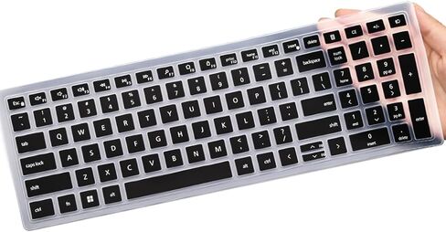 Keyboard Cover for Dell Pro Plus KM7120W & KB740 Keyboard, KM7120W Keyboard Cover Skin Protector- Clear in Saudi Arabia