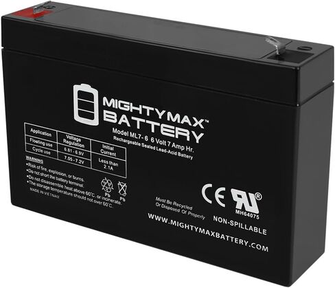 Mighty Max Battery 6V 7Ah SLA Replacement Battery for CyberPower UR500RM1U - 4 Pack in Saudi Arabia