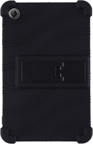 حافظة لجهاز Lenovo Tab One 8.7 بوصة تابلت 2025 (TB305FU)، غطاء حامل قابل للتعديل من السيليكون الناعم المناسب للأطفال لجهاز Lenovo Tab K9 Tablet 8.7 بوصة (أسود) in Kuwait