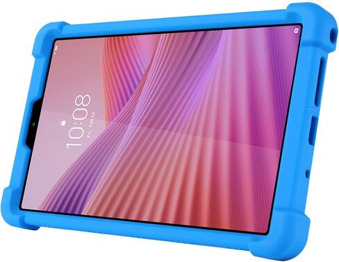 حافظة لجهاز Lenovo Tab One 8.7 بوصة تابلت 2025 (TB305FU)، غطاء حامل قابل للتعديل من السيليكون الناعم المناسب للأطفال لجهاز Lenovo Tab K9 Tablet 8.7 بوصة (أسود) in Kuwait
