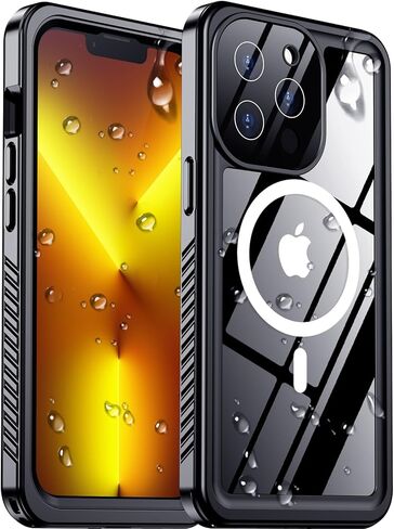 حافظة هاتف iPhone 15 Pro مصممة جديدة لعام 2025 مقاومة للماء، [مقاومة للصدمات من الدرجة العسكرية] [واقي كاميرا زجاجي وواقي شاشة مدمج] [IP68 تحت الماء] [مقاوم للغبار] [مقاوم للسقوط] حافظة هاتف كاملة مقاس 6.1 بوصة in Kuwait