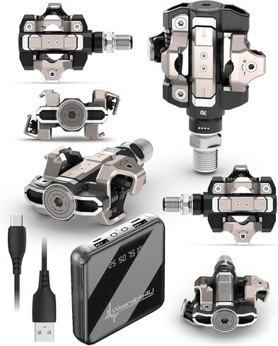 دواسات عداد الطاقة مزدوجة الاستشعار من Garmin Rally XC210 - للطرق الوعرة، متوافقة مع Shimano SPD Cleat، وقت ركوب قابل لإعادة الشحن لمدة 90 ساعة، مقاييس ديناميكيات ركوب الدراجات مع حزمة PowerBank يمكن ارتداؤها 4U in Kuwait