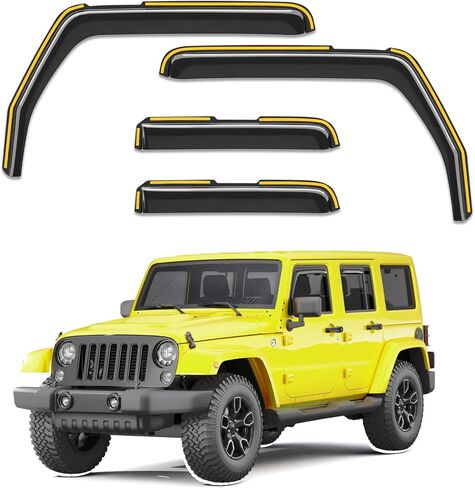 in-Channel Window Rain Guard for Dodge RAM 1500 (New Body Style Includes TRX) 2019-2026 Crew Cab Truck Rain Guards Side Window Visors Low Profile Vent Visor Window Deflectors Vent Shades in Saudi Arabia