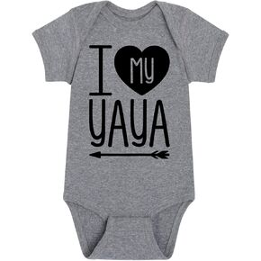 Instant Message - I Heart My Yaya - Infant Baby One Piece in Kuwait