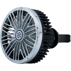 Car Fan 360 Degree Rotatable Cool Colorful LED Lights USB Powered Powerful Cooling Air for Vent Car Air Outlet in Kuwait