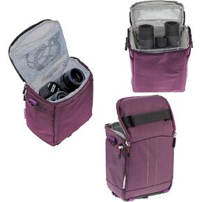 Navitech Purple Water Resistant Binocular Binoculars Bag Case Compatible With Nikon Prostaff 7s in Kuwait