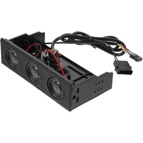 BESPORTBLE PC Front Panel Speaker Stereo Surround Sound Computer Speakers for Desktop Case Music Audio Accessory Black in Kuwait