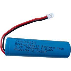 18650 1s1p 2600mAh 3.7v Rechargeable Lithium-ion Battery with Jst PH2.0/2P Connector Plug Wires for DIY Electronics Products, Toys, Lighting, Bluetooth Equipment and More in Kuwait