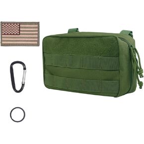 حقيبة XTACER EDC المساعدة Orgaznier، الحقيبة الإدارية التكتيكية MOLLE، حقيبة الحقيبة أداة EDC التكتيكية المساعدة، مع رقعة علم الولايات المتحدة الأمريكية، حلقة D وحلقة مفاتيح in Kuwait