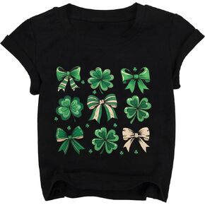 تي شيرت عيد القديس باتريك للأطفال الصغار الأولاد شامروك أخضر تي شيرت للفتيات قميص Lucky Charms للأطفال الصغار تي شيرت أيرلندي سانت in Kuwait