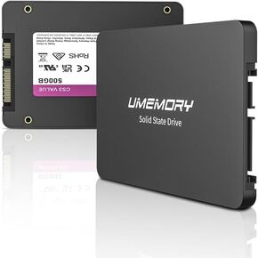 CS3 Value 2.5 بوصة SATA III SSD داخلي، حتى 500 ميجابايت/ثانية، محرك أقراص NAND Flash ثلاثي الأبعاد عالي الأداء ذو ​​الحالة الصلبة لأجهزة الكمبيوتر المحمول والكمبيوتر المكتبي (250 جيجابايت) in Kuwait