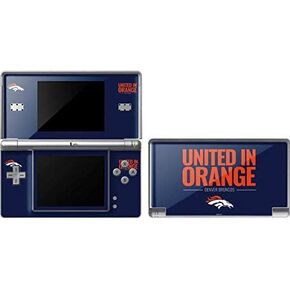 ملصق Skinit المخصص للألعاب متوافق مع DS Lite - تصميم شعار فريق NFL Denver Broncos مرخص رسميًا in Kuwait