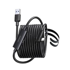 UGREEN USB 3.0 to USB-C Cable, Right Angle Cable for Oculus Quest 2/3 Link Cable for PC VR Gaming & Fast Charging, 5Gbps Data Transfer, 18W PD Power Delivery, 16FT in Saudi Arabia