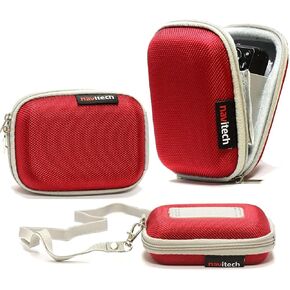 Navitech Red Hard Protective Earphone Case Compatible With Audio Technica Solid Bass ATH-CKS550BT in Kuwait