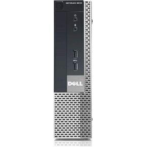 كمبيوتر مكتبي للأعمال Premium Dell Optiplex 9010 USFF (Intel Quad-Core i5-3470S حتى 3.4 جيجا هرتز، ذاكرة الوصول العشوائي 8 جيجا، 256 جيجا SSD، DVD، WiFi، Windows 10 Professional) (متجدد) in Kuwait