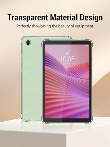 حافظة شفافة لجهاز Lenovo Tab One/K9 تابلت 8.7 بوصة (2025 TB305XU/FU)، غطاء حماية مرن مقاوم للصدمات من مادة TPU لجهاز Lenovo Tablet 8.7 بوصة، خفيف الوزن (شفاف) in Kuwait
