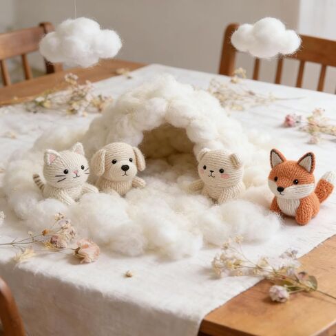 300 جم/10.5 أونصة من ألياف البوليستر حشوة كروشيه للعب دمى الحيوانات المحشوة الحرفية DIY in Kuwait