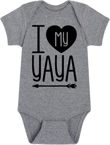 Instant Message - I Heart My Yaya - Infant Baby One Piece in Saudi Arabia