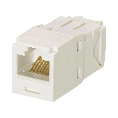 Panduit CJ6X88TGIW وحدة مقبس طراز TG من الفئة 6A ذات 8 أسلاك، باللون الأبيض الفاتح in Saudi Arabia