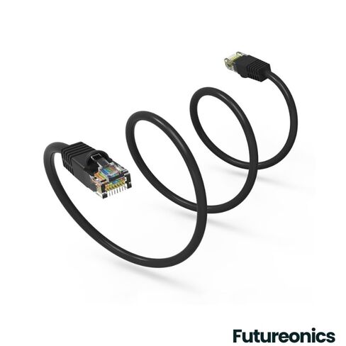(5 حزم كابل إيثرنت Cat 6 بطول 35 قدمًا أسود UTP تمهيد 35 قدمًا كبل شبكة كمبيوتر وكابل إنترنت وكابل Cat 6 in Kuwait