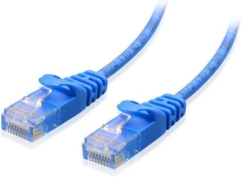 كابل Matters كابل إيثرنت محمي بطول 35 قدم Cat6A (SSTP، SFTP) باللون الأزرق وكابل إيثرنت رفيع للغاية Cat6 بطول 25 قدم in Saudi Arabia