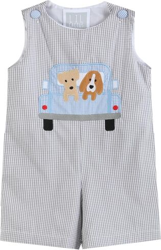 Lil cactus Boys Baby and Toddler Smocked Shortalls in Saudi Arabia