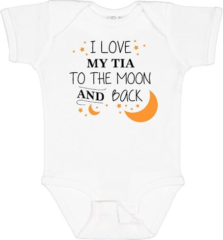 Inktastic I Love My Tia To the Moon and Back Baby Bodysuit in Kuwait