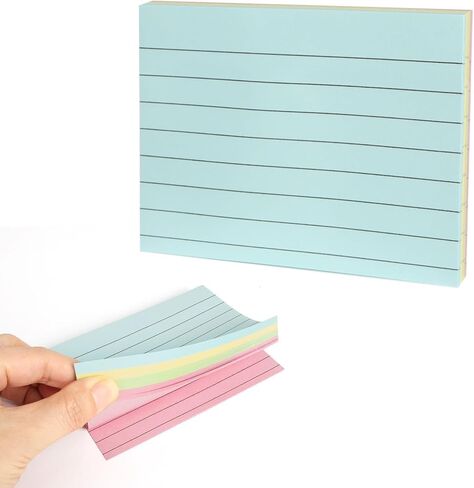 ملاحظات لاصقة مبطنة، 3 × 4 بوصات، التصاق قوي، قوة لنشر المذكرات، وسادات ذاتية اللصق، سهلة النشر للمنزل والمكتب والكمبيوتر المحمول، لوحة واحدة، 100 ورقة، 4 ألوان in Kuwait