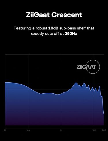 Linsoul ZiiGaat Crescent in Ear Monitor, Premium 2DD+2BA Hybrid IEM Earphone, Isobaric Bass, Vintage Analog Sound, 3D-Printed Resin Shell, with Detachable IEM Cable for Musicians/Studio in Saudi Arabia