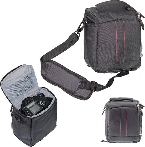 Navitech Black Camera Case Shoulder Bag Compatible With Nikon D500 in Saudi Arabia