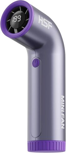Portable Handheld Fan, Powerful Turbo Air Tube Fan, 19000 RPM High Speed Aero Ultra, 8H Max Cooling Time,Mini Pocket Design, for Travel Beach Outdoor Activities (purple) in Saudi Arabia
