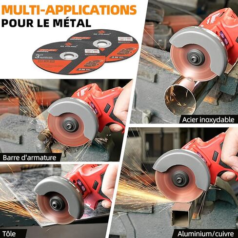 25Pack 3 inch Cut Off Wheels 3/8'' Arbor Cutting Disc Cutting All Ferrous Metals and Stainless Steel for Angle Die Grinder in Saudi Arabia