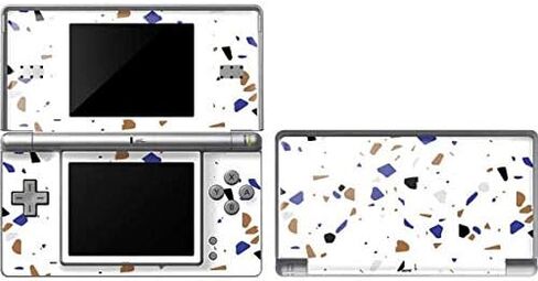 ملصق Skinit المخصص للألعاب متوافق مع DS Lite - سكينيت مرخص رسميًا ومصمم في الأصل بتصميم White Terrazzo in Saudi Arabia