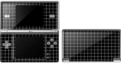 Skinit Decal Gaming Skin Compatible with DS Lite - Officially Licensed Skinit Originally Designed Black Grid Design in Saudi Arabia