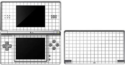 غلاف Skinit المخصص للألعاب المتوافق مع DS Lite - تصميم شبكة بيضاء مرخص رسميًا ومصمم في الأصل من Skinit in Kuwait