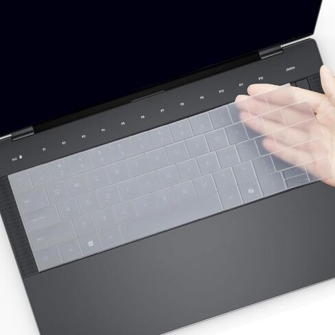 غطاء لوحة المفاتيح لجهاز الكمبيوتر المحمول Dell 14 Premium 2025 DA14250 14.5 بوصة وDell XPS 14 9440 9450 14.5 بوصة وDell XPS 16 9640 16.3 بوصة غلاف حماية للوحة المفاتيح (لا يناسب XPS 13) - شفاف in Saudi Arabia