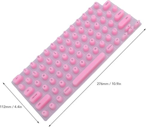 Denash Keyboard Cover Protector,Desktop PC Silicone Long Nail Keyboard Cover for OS 14 16 Air 13 15 2021 to 2024,Cylindrical Keyboard Skin for Long Nails Typing in Kuwait