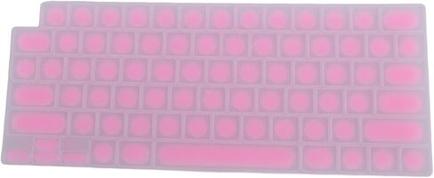 Denash Keyboard Cover Protector,Desktop PC Silicone Long Nail Keyboard Cover for OS 14 16 Air 13 15 2021 to 2024,Cylindrical Keyboard Skin for Long Nails Typing in Kuwait