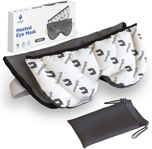 Zomaple Heated Eye Mask for Dry Eyes, Reusable Dry Eye Mask with Moist Heat Warming Compress, Soothing Eye Warm Compress for Dry Eyes Relief - Microwavable Eye mask for Dry Eyes, Stye and Blepharitis in Saudi Arabia