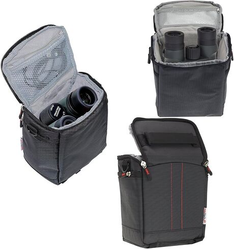 Navitech Black Water Resistant Binocular Binoculars Bag Case Compatible With Nikon Monarch 5 Binoculars in Saudi Arabia