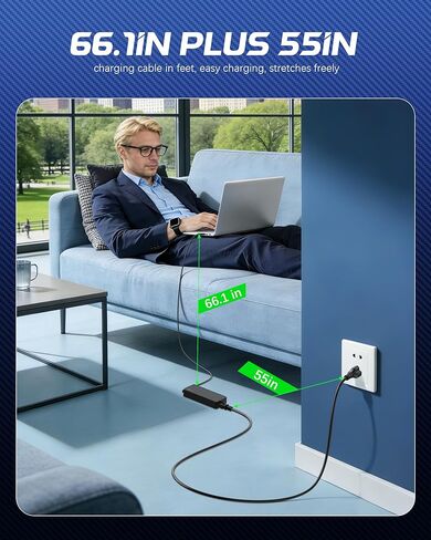 65W USB C Laptop Charger Compatible with Lenovo Laptop Charger ThinkPad T14 T15 E14 E15 X1 X13 E480 T480s T490 Yoga 7i 9i Thinkbook 65W 45W Computer Charger USB Type C AC Power Adapter in Saudi Arabia