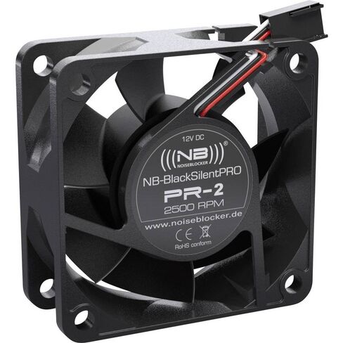 مانع الضوضاء PR-2 BlackSilentPro Fan (60 × 60 × 25 ملم) in Kuwait