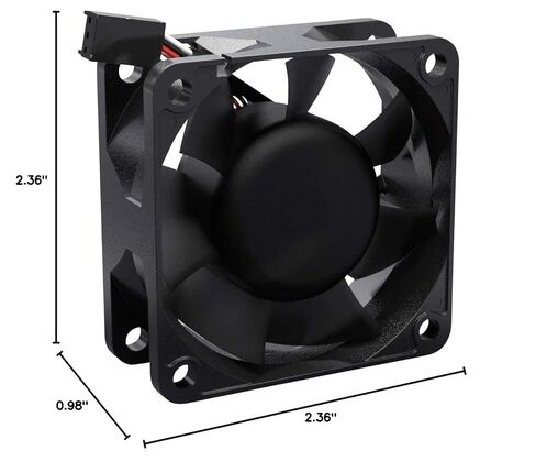مانع الضوضاء PR-2 BlackSilentPro Fan (60 × 60 × 25 ملم) in Kuwait